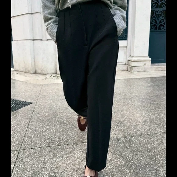 NWT Zara Pants With a High Waist - Picture 5 of 5